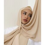 Bubble Chiffon Hijab Manufacturer - High Quality Thick Luxury Plain Color Head Scarf Autumn Style