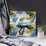 Gift Box Manufacturer - Luxury Silk Scarf with Handle Elegant Birthday Jewelry Storage