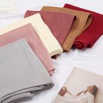 Bright Silk Chiffon Scarf Manufacturer - Cross-Border New Style Cool Breathable Solid Color Simple Malay Indonesian