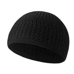 Arab Muslim Hat Manufacturer - Autumn Winter Wave Jacquard Melon Skin Baotou Hat Dome Knitted Customizable Common