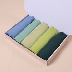 Long Style Hijab Set Manufacturer - Personalised Leaf Pattern Satin Saudi Women Mixed All Colours Giftbox