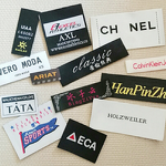 Satin Label Manufacturer - Stock or Custom Roll Price Care Wash Garment Labels