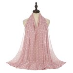 Gradient Shawl Manufacturer - High Quality Flower New Fashion Muslim Gauze Convenient Arab Hijab