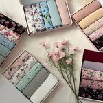 Ethnic-Style Hijab Manufacturer - Solid Muslim Printed Chiffon Long Arab Headscarf Floral Islam Shawl Wrap Logo