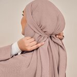 Women's Turbans Manufacturer - 2025 Summer Polyester Ice Silk Wrinkle Sunshade Solid Wholesale