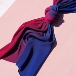 Digital Printed Hijab Manufacturer - Custom Fancy Mini Pleated Ombre Chiffon Malaysia Shawl