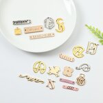 Garment Metal Label Manufacturer - Factory Design Custom Embossed Brand Logo Sew in