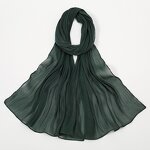 Bright Silk Chiffon Scarf Manufacturer - Cross-Border New Style Cool Breathable Solid Color Simple Malay Indonesian