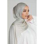 Silk Pashmina Hijab Manufacturer - Autumn Women's Modal Cotton Jersey with Sprinted Palestinian Cap