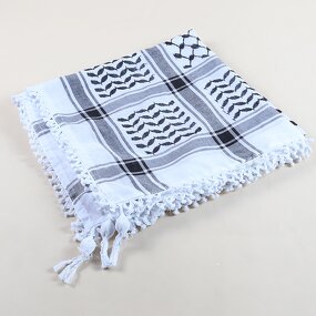Men's Yashmagh Manufacturer - JMFJ09 Black Arab Men Arafat Scarf Keffiyeh With Tassel square 230g
