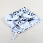 Men's Yashmagh Manufacturer - JMFJ09 Black Arab Men Arafat Scarf Keffiyeh With Tassel square 230g