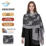 Patterned Scarf Manufacturer - Satin-finish for Women Stylish Ethnic Scarves Shawls