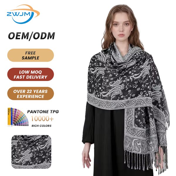 Patterned Scarf Manufacturer - Satin-finish for Women Stylish Ethnic Scarves Shawls