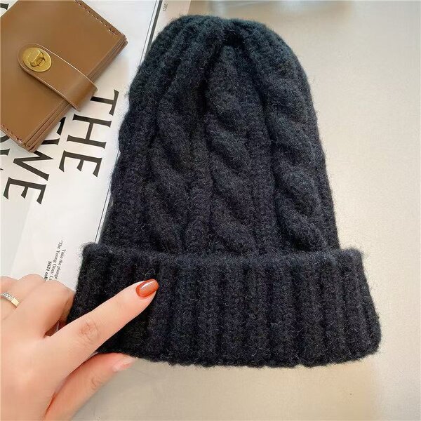 Jacquard Beanie Hat Manufacturer - Solid Outdoor Warm Padded In-Stock Fashion Wholesale Men Women European