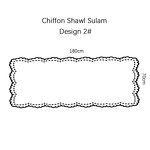 Pearl Chiffon Scarf Manufacturer - Cross-border Embroidered Malaysia Yarn Embroidered Wave Lace New