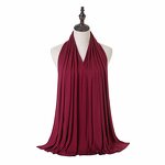 Polyester Jersey Scarf Manufacturer - Wholesale New Fashion Solid Plain Bubble Women's Hijab Long