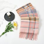 Designer Scarf Manufacturer - 2021 New Luxury Fashion Plain Neck Long Warm Cashmere Plaid
