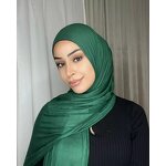 Bonnet Hijab Manufacturer - Dubai Islamic 95% Cotton Jersey Fabric Solid Pattern Lightweight Turban