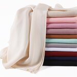 Bubble Chiffon Hijab Manufacturer - High Quality Thick Luxury Plain Color Head Scarf Autumn Style