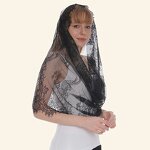 Triangle Scarf Manufacturer - Fashion Plain Small Lady With Lace