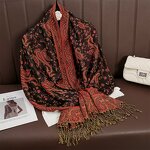 Patterned Scarf Manufacturer - Satin-finish for Women Stylish Ethnic Scarves Shawls