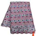 Embroidered Voile Lace Fabric Manufacturer - High Quality 100% Cotton Eco-Friendly with Rhinestones for Wedding Dresses Party