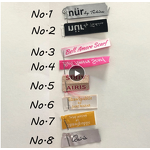 Satin Label Manufacturer - Stock or Custom Roll Price Care Wash Garment Labels