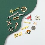 Garment Metal Label Manufacturer - Factory Design Custom Embossed Brand Logo Sew in