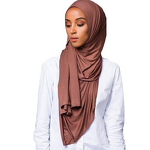 Cotton Hijab Manufacturer - Hot Sale Muslim Monochrome Arab Women Jersey Head Scarf
