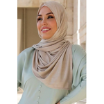 Jersey Scarf Manufacturer - Ribbed High Quality Along Naqab Cotton Hijab Muslim BASIL RIBBED JERSEY