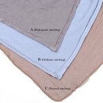 Cotton Hijab Manufacturer - High Quality 170*70cm Solid Color Malaysia Women Premium Jersey