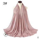 Cotton Jersey Hijab Manufacturer - Wholesale Easy to Wear Fashionable Solid Color Scarf Women