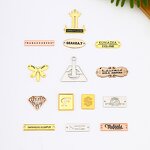 Metal Logo Label Manufacturer - Factory Custom 3D 2D Washable Hollow Designer Sewing