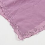 Lace Wedding Shawl Manufacturer - Malaysia Custom Hot Drills Embroidery Lace Scallop Voile Chiffon