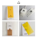 Clothing Hang Tags Manufacturer - Custom Black Foil Swing Tag Label