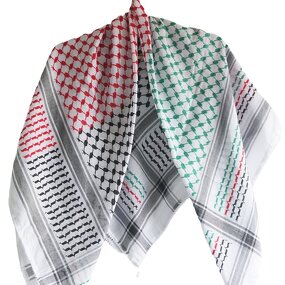 Men's Yashmagh Manufacturer - Shemagh Arafat Scarf Keffiyeh Long Square Arabic Hijab Cap Black Modal