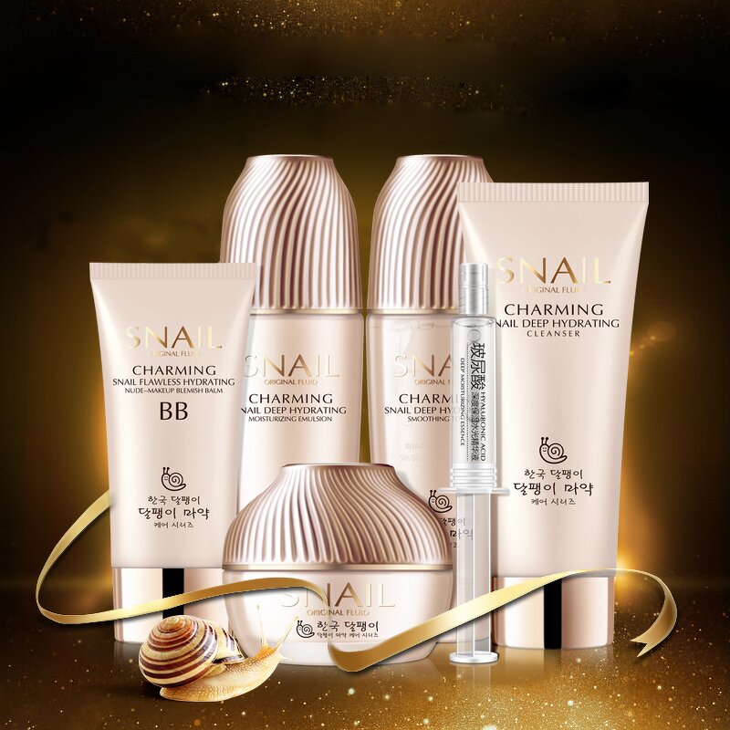 Korean Skin Care Set Factory - Whitening Anti Aging Snail