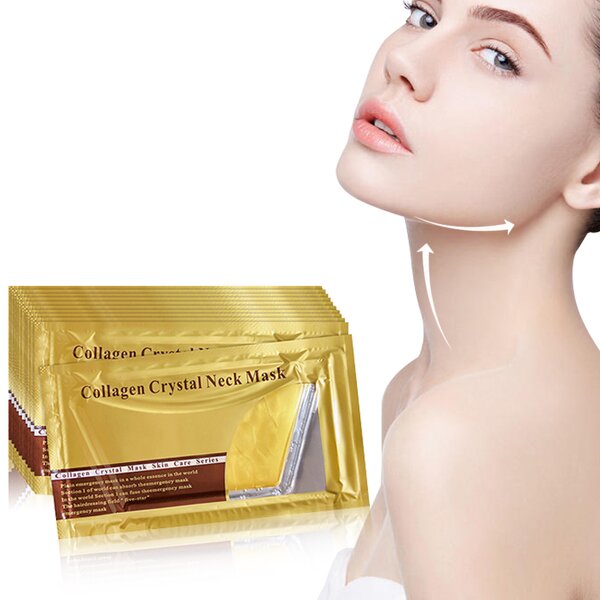 Neck Mask Manufacturer - OEM Wholesale 24K Gold Whitening Anti Wrinkle Collagen