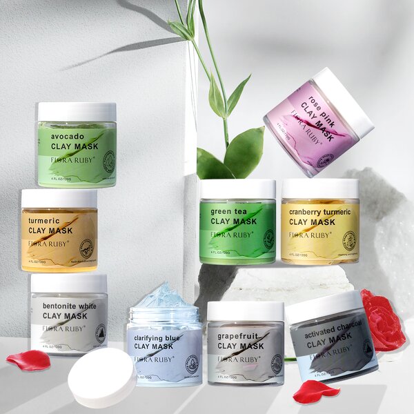 Clay Mask Factory - Private Label OEM ODM Rose Cranberry Avocado 9 Kinds
