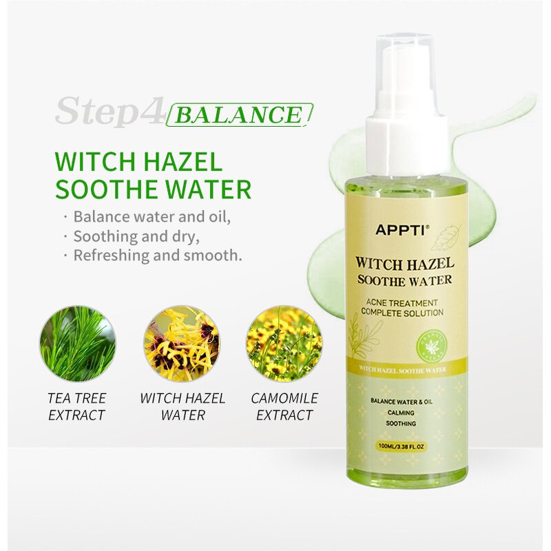 Witch Hazel Toner Factory - Soothe Repairing Acne Treatment for Mixed Skin