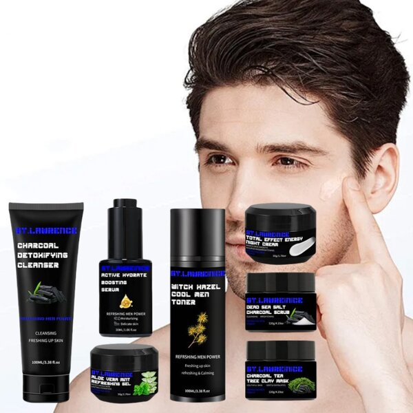 Men's Skin Care Set Manufacturer - Private Label Custom Korean Charcoal Vegan Organic