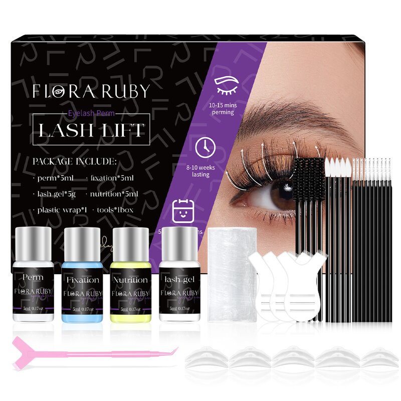 Lash Lift Kit Manufacturer - FLORA RUBY Keratin Eyelash Laminations Professional Private
