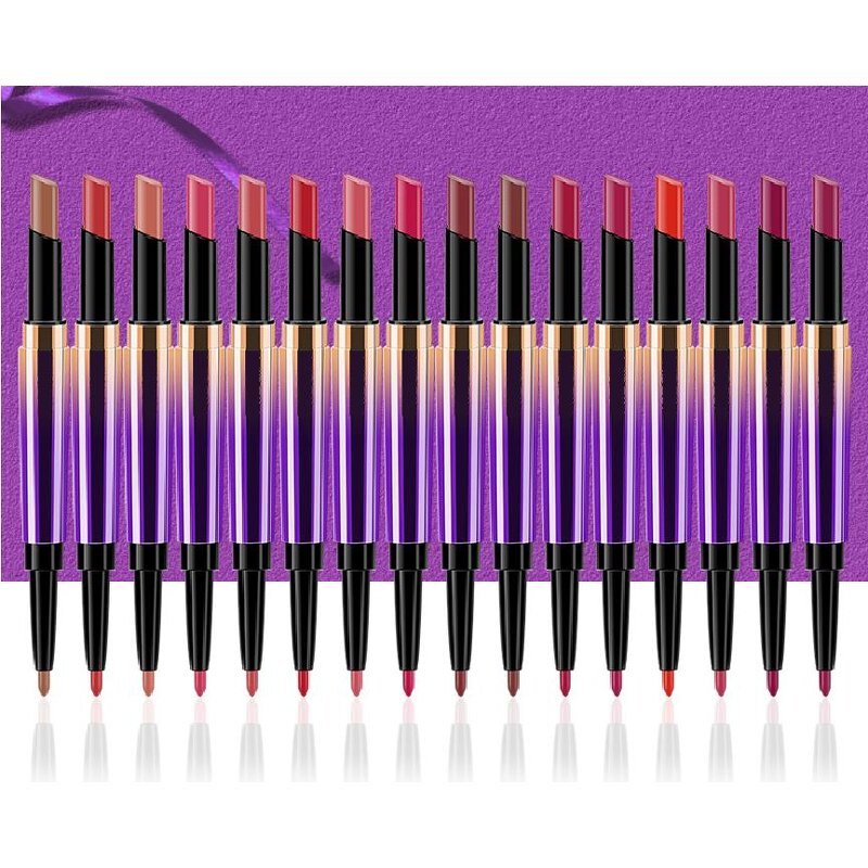 Lipliner Set Factory - 2 in 1 Matte Lipstick Private Logo