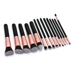 Makeup Brush Set Manufacturer - Professional 14-Piece Vegan Hair