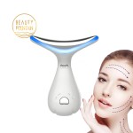 面部颈部按摩器生产商-代工家用3色LED光疗EMS去皱