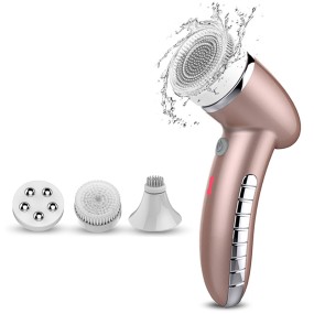 Electric Facial Brush Manufacturer - OEM 3 Heads Face Spa Rotating Beauty Massage Deep Cleaning