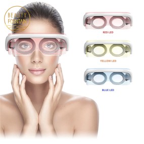 LED Eyes Mask Factory - OEM 3 Colors SPA Photon Rejuvenation Warm Massage Wrinkle
