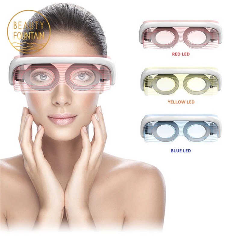 LED Eyes Mask Factory - OEM 3 Colors SPA Photon Rejuvenation Warm Massage Wrinkle