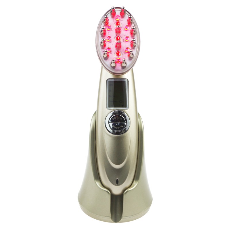 Hair Growth Comb Manufacturer - OEM Electric Head Oil Brush EMS LED Red Light Microcurrent