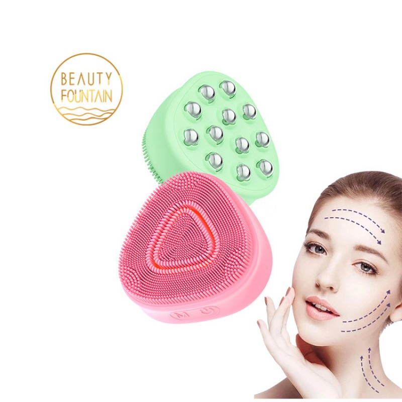 Sonic Facial Brush Factory - OEM Waterproof Sonic Vibrating Hot Cold Beauty Skin Massage